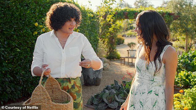Samin Nosrat, who authored the bestselling cookbook Salt, Fat, Acid, Heat, also shows Meghan how to prepare a dish on the show