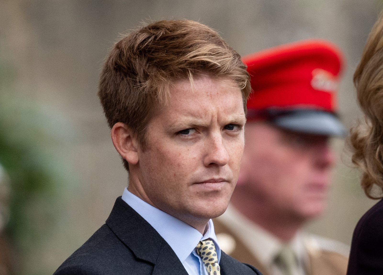 Image may contain Hugh Grosvenor 7th Duke of Westminster Face Head Person Photography Portrait Frown and Sad