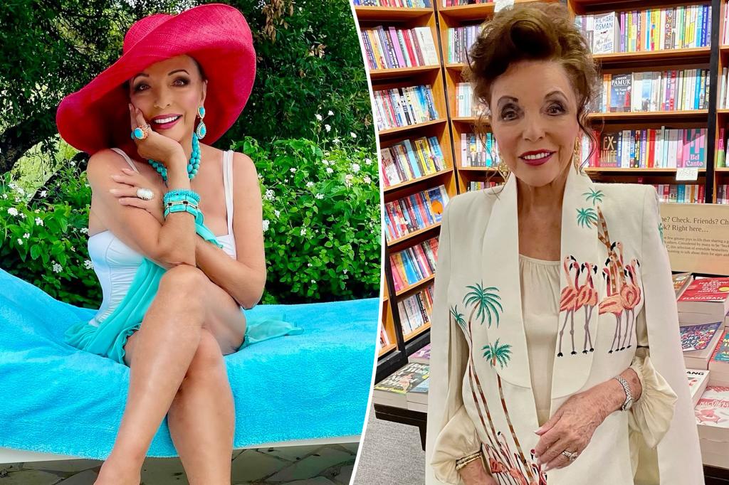 Joan Collins, 92, defies age in chic white swimsuit on vacation Joan Collins, 92, defies age in chic white swimsuit on vacation