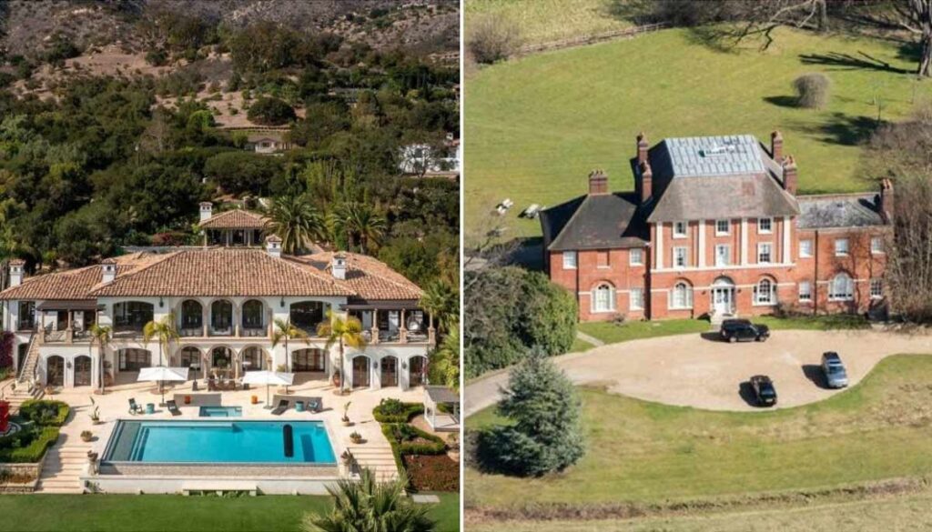 Prince William's new £16m Windsor home vs Harry's $29m Montecito paradise