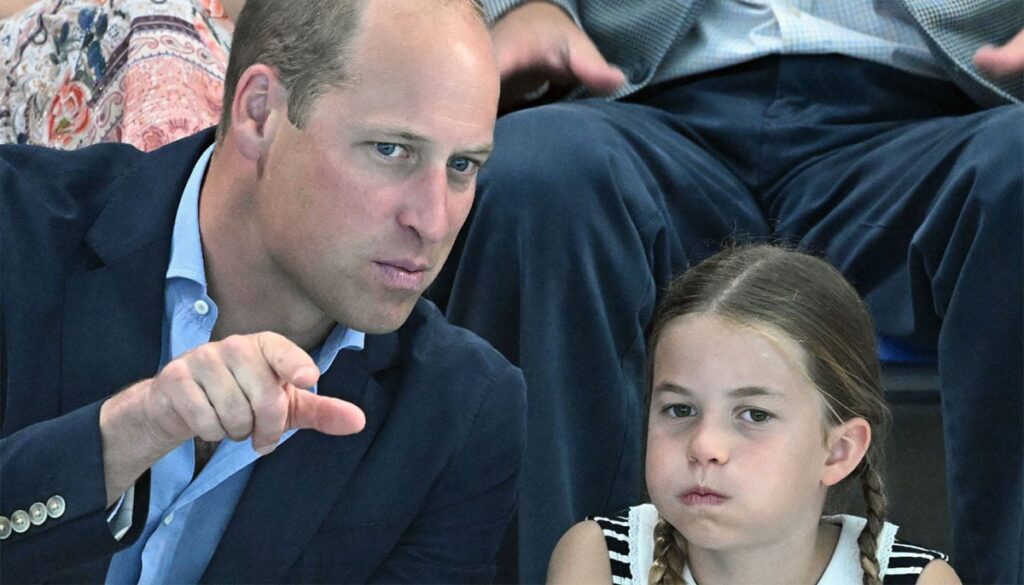Princess Charlotte is spitting image of Prince William in summer outing