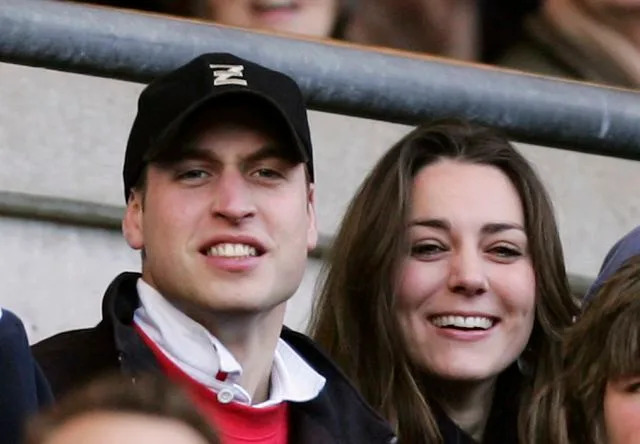 Getty Prince William and Kate Middleton on February 10, 2007
