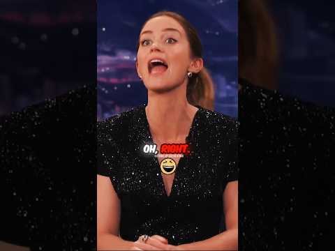 Emily Blunt Gave The FUNNIEST Excuse 😂