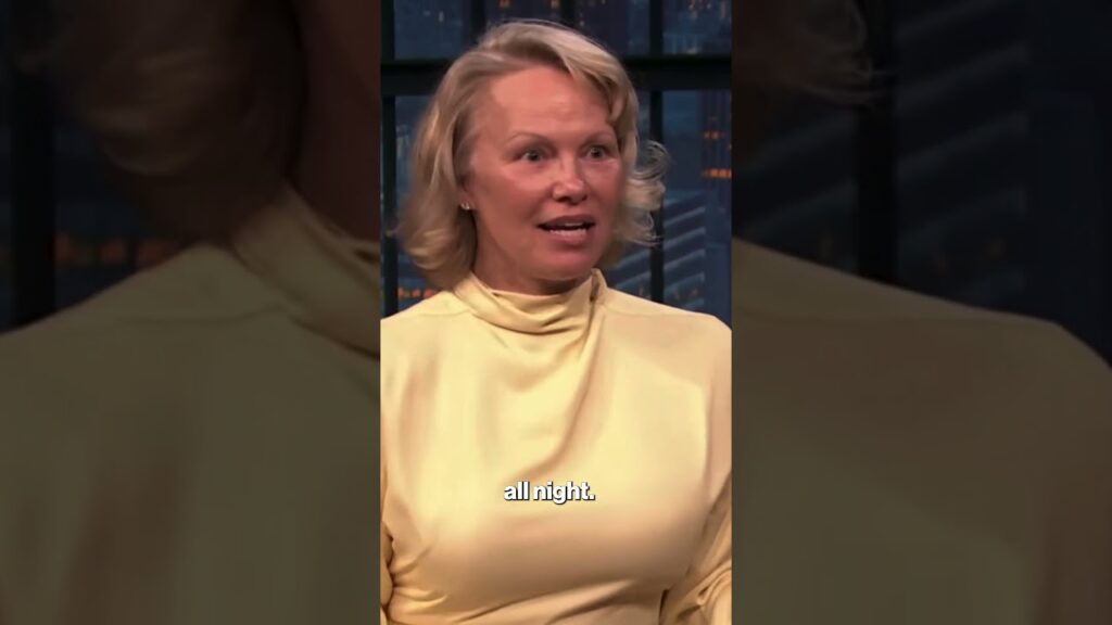 Pamela Anderson admits she was discovered on a Jumbotron #shorts Pamela Anderson admits she was discovered on a Jumbotron #shorts