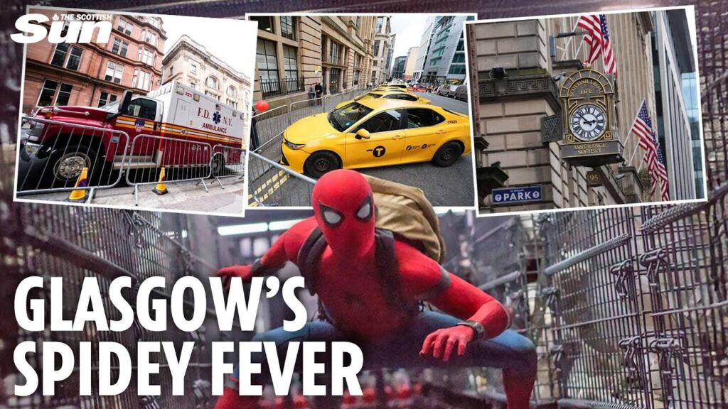Glasgow transformed into New York as Tom Holland and Zendaya set to swing in for new Spider-Man film Glasgow transformed into New York as Tom Holland and Zendaya set to swing in for new Spider-Man film
