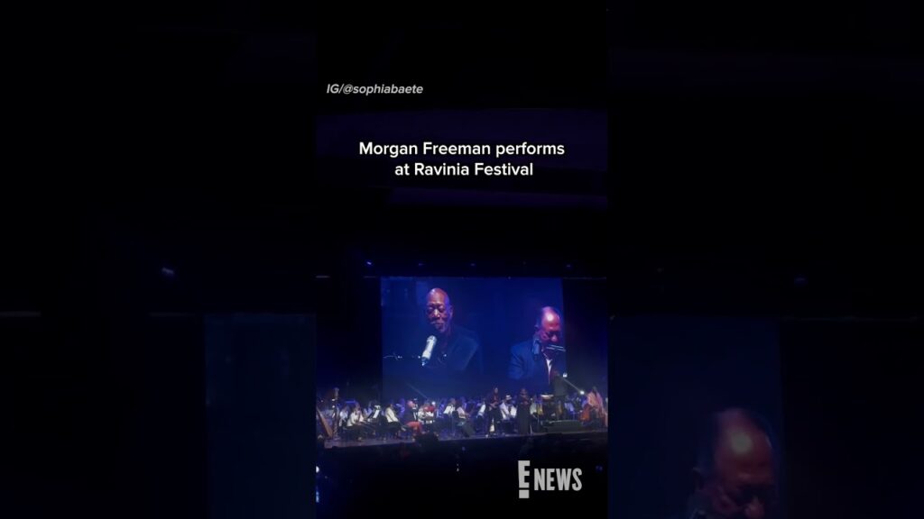 Morgan Freeman Performs at Ravinia Festival
