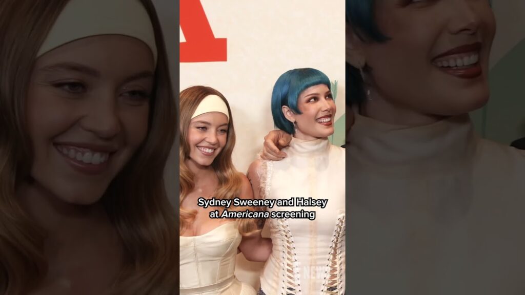 Sydney Sweeney and Halsey attend a special screening for their new movie #Americana.