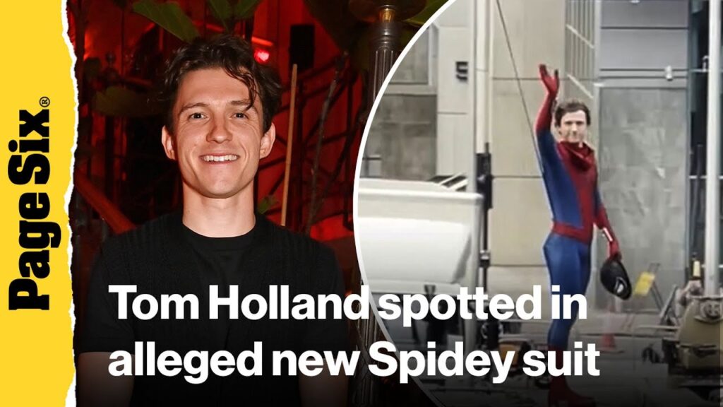 Watch Tom Holland film 'Spider-Man: Brand New Day' wearing an alleged new Spidey suit