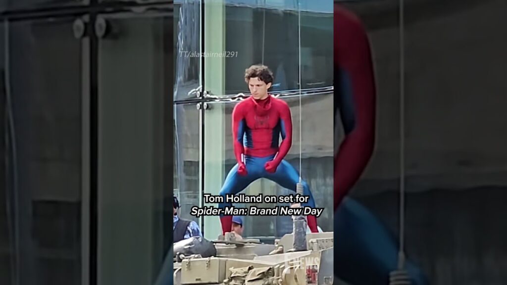 Tom Holland On Set For 'Spider-Man: Brand New Day'