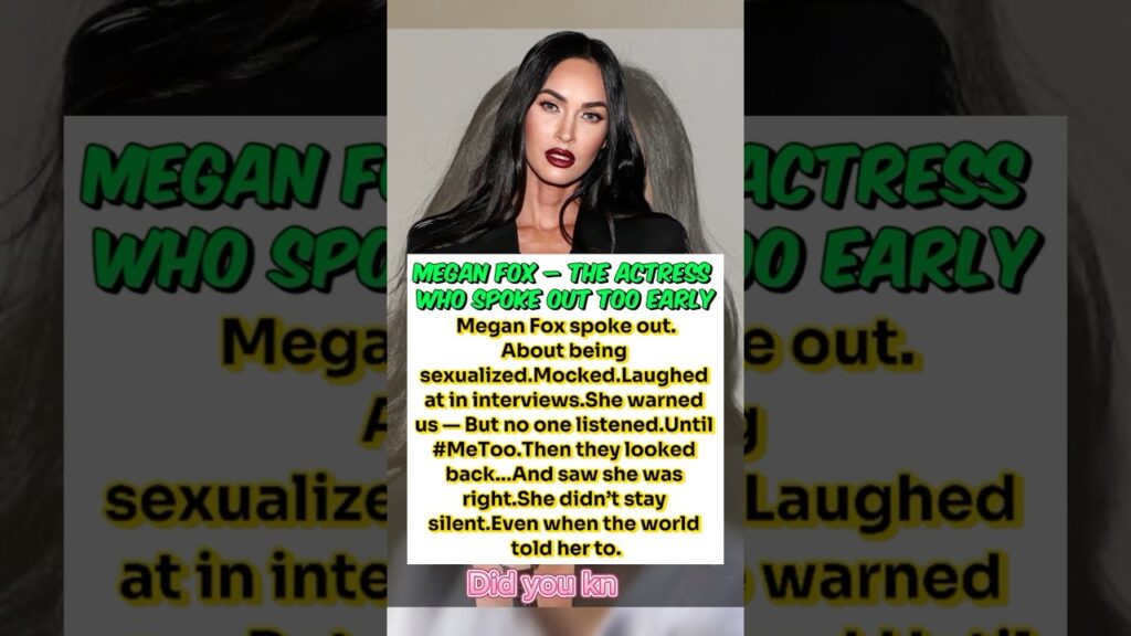 They Called Her ‘Crazy.’ She Was Just Early. “Megan Fox” They Called Her ‘Crazy.’ She Was Just Early. "Megan Fox"