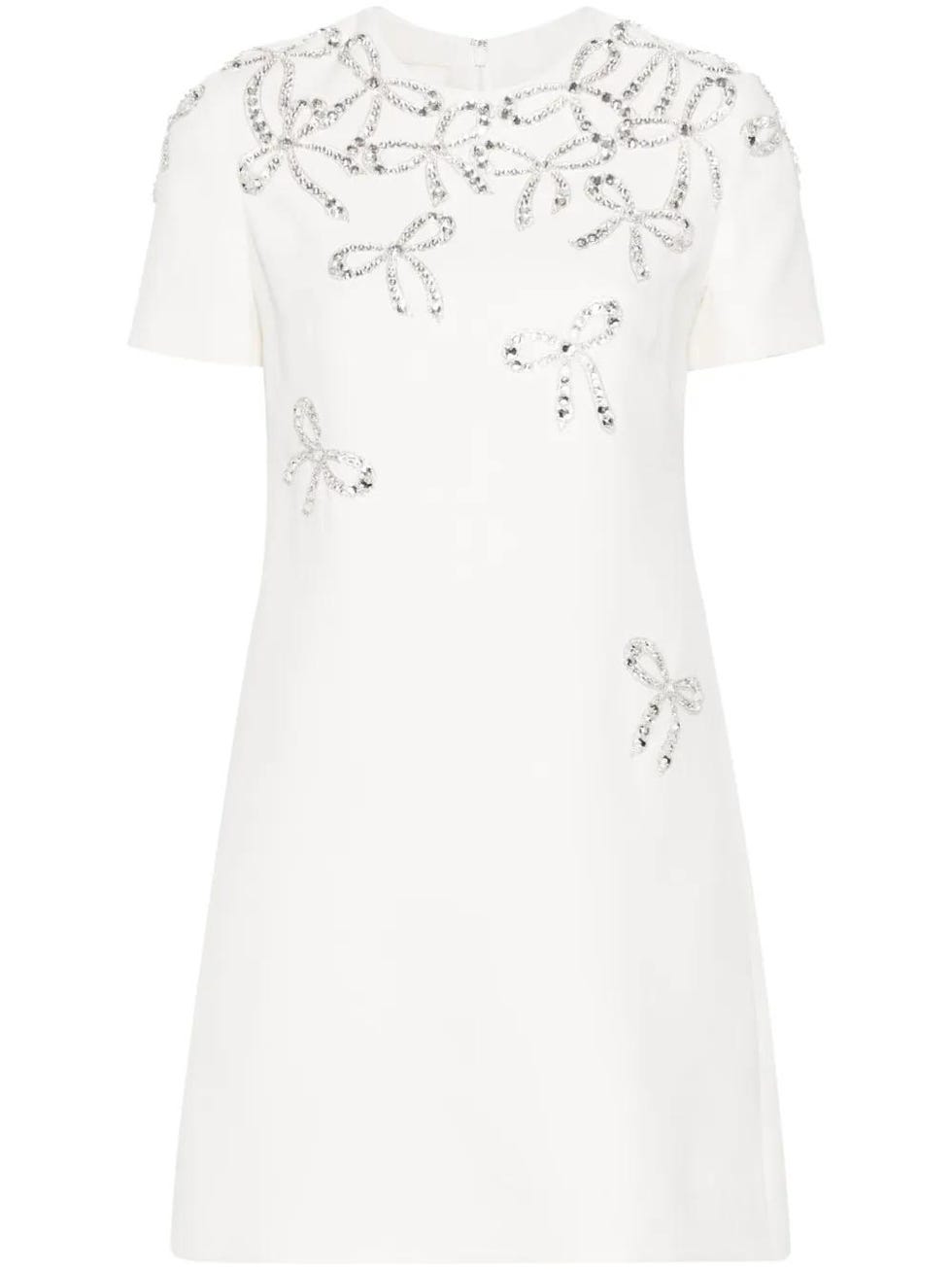 Valentino Garavani crystal-embellished mini dress Valentino Garavani crystal-embellished mini dress