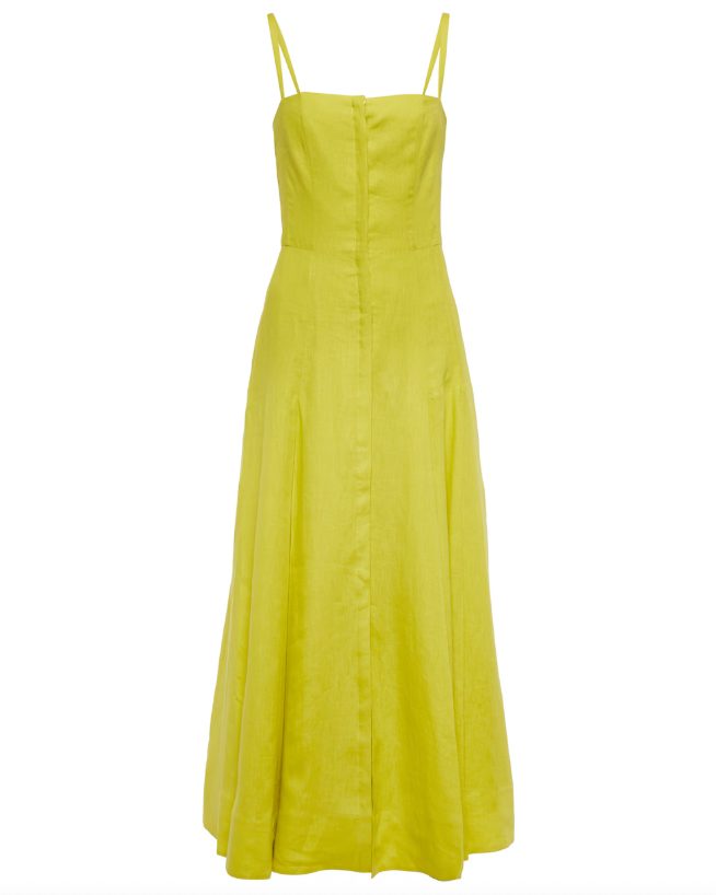 Linen midi dress