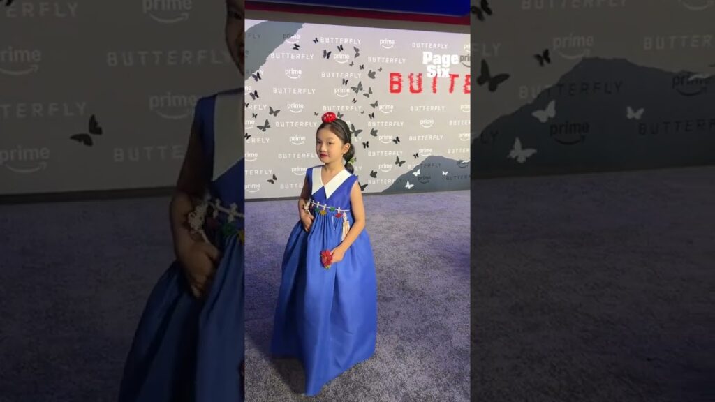 Nayoon Kim stole the show at Prime Video's "Butterfly" premiere carpet in NYC 🥹💙 #shorts