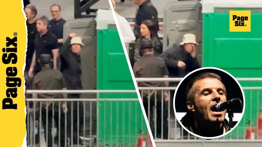 Liam Gallagher appears to joke about using drugs ahead of Oasis show — before entering porta-potty