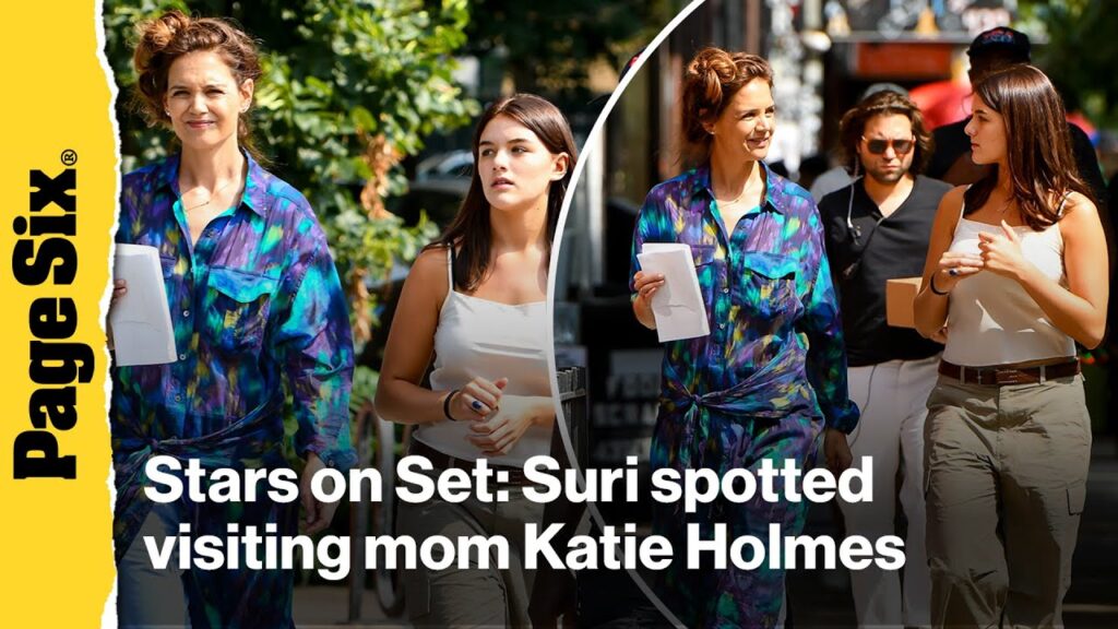 Suri Cruise spotted visiting mom Katie Holmes on set of 'Happy Hours'