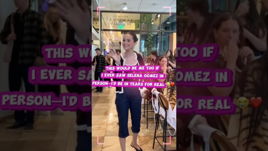 This would be me too if I ever saw Selena Gomez in person—I’d be in tears for real 😭❤️ #selenators