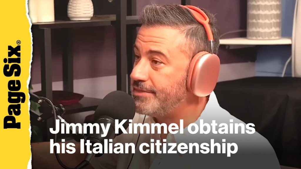 Jimmy Kimmel obtains his Italian citizenship because of Donald Trump's presidency