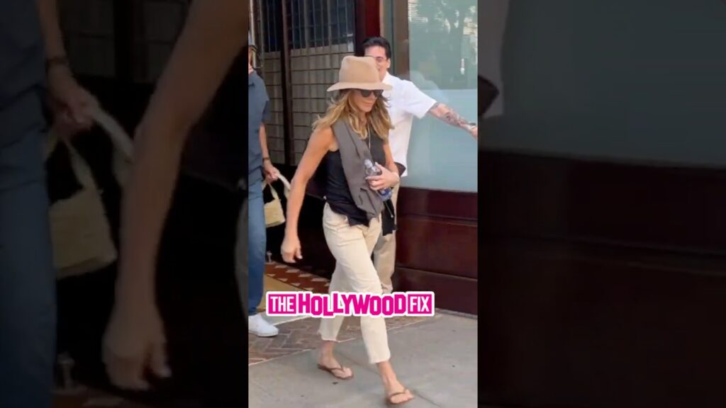 Jennifer Aniston & New Boyfriend Jim Curtis Are Seen Checking Out Of Their Hotel Together In N.Y.