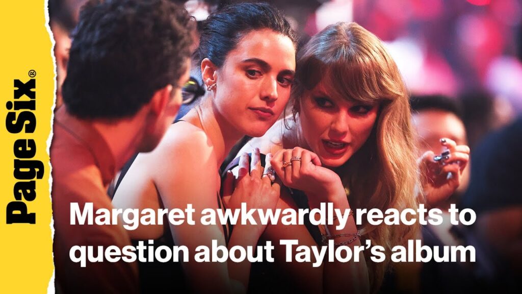 Jack Antonoff's wife Margaret Qualley awkwardly reacts to question about Taylor Swift's new album