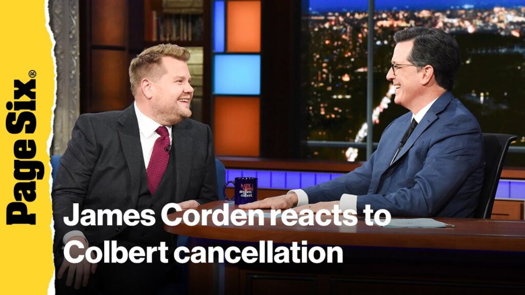 James Corden reacts to CBS canceling 'The Late Show With Stephen Colbert'