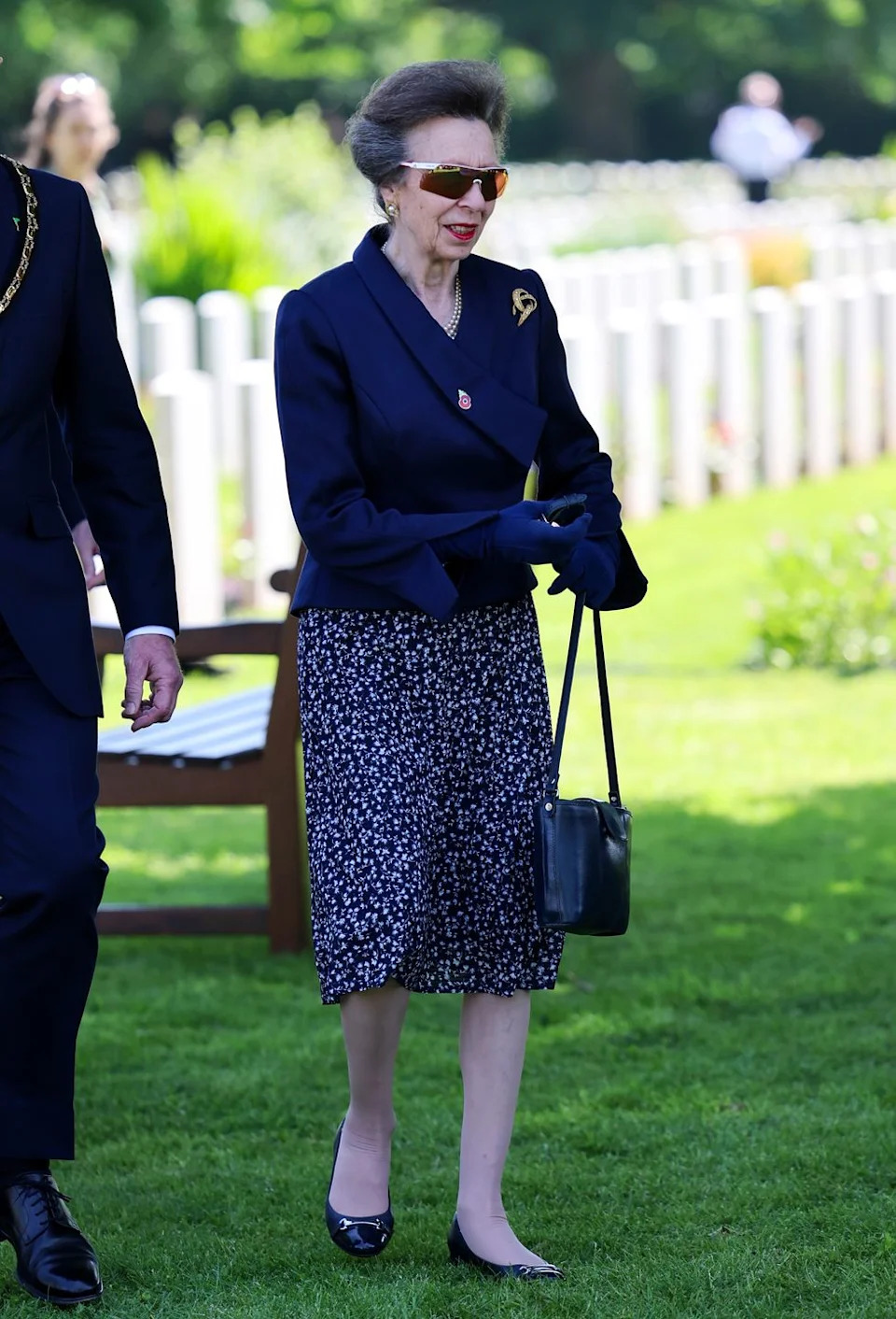 the princess royal and vice admiral sir timothy laurence attend the annual service of remembrance at bayeux cathedral