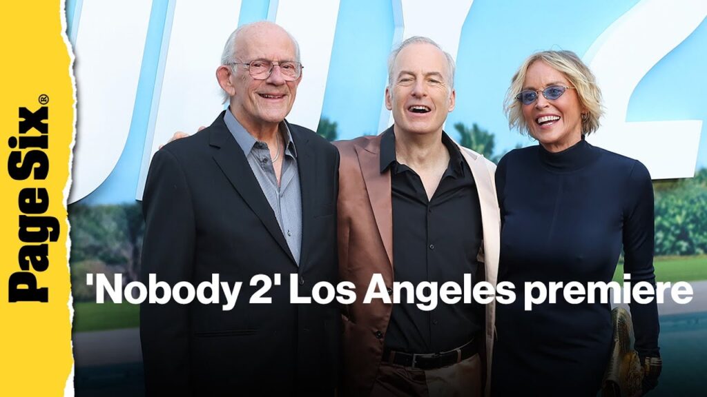 See the cast of 'Nobody 2' at the Los Angeles premiere: Bob Odenkirk, Sharon Stone, Christopher L...