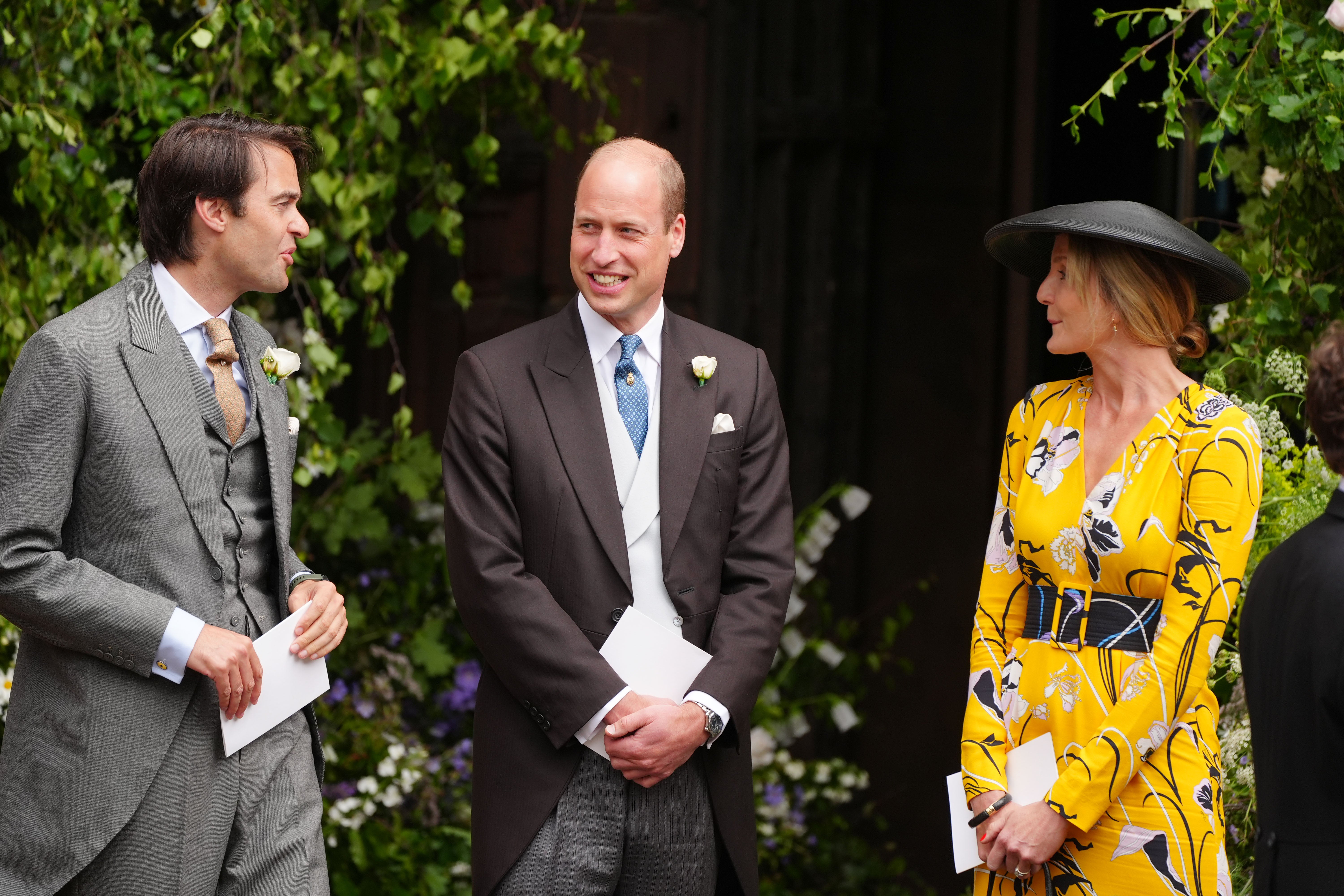 Prince of Wales attending the wedding last June where he served as an usher