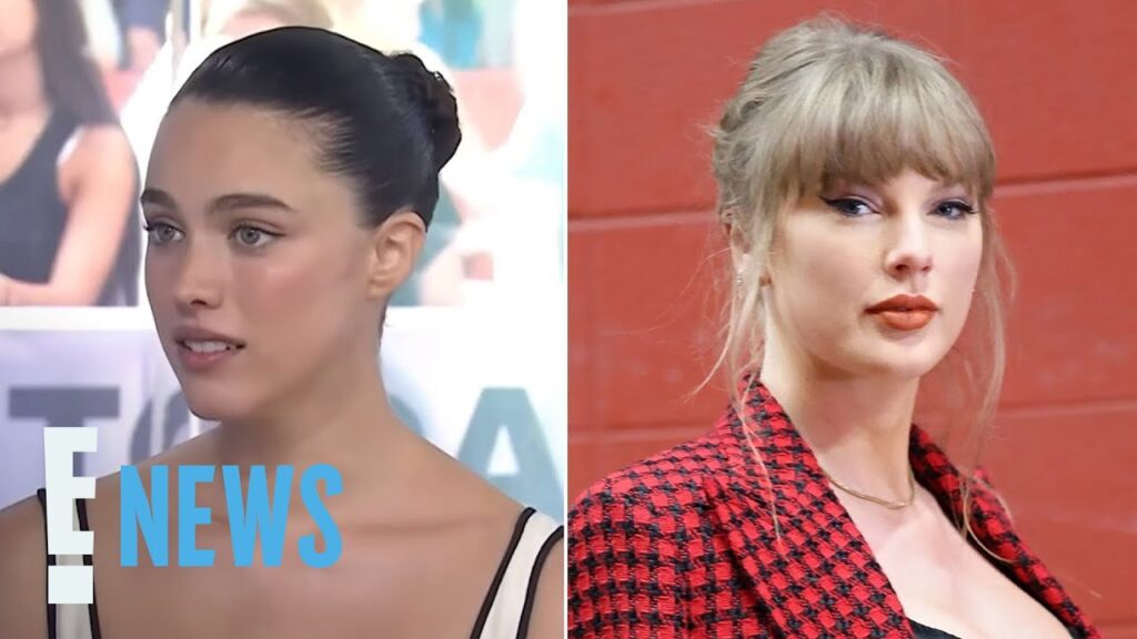 Margaret Qualley Reacts to Taylor Swift’s Life of a Showgirl Question | E! News Margaret Qualley Reacts to Taylor Swift's Life of a Showgirl Question | E! News