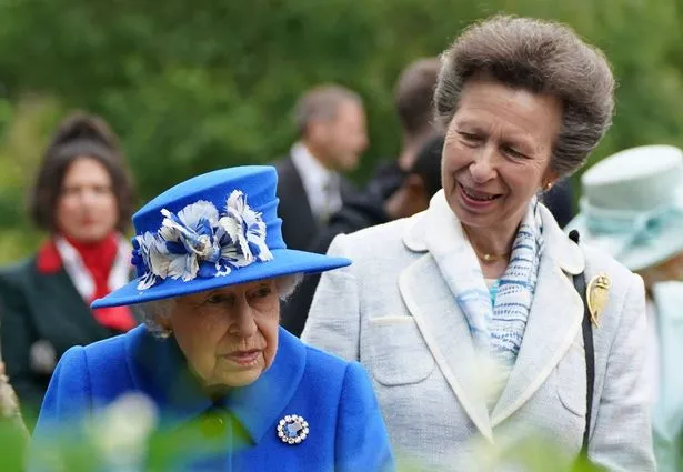 Anne with her late mother the Queen 