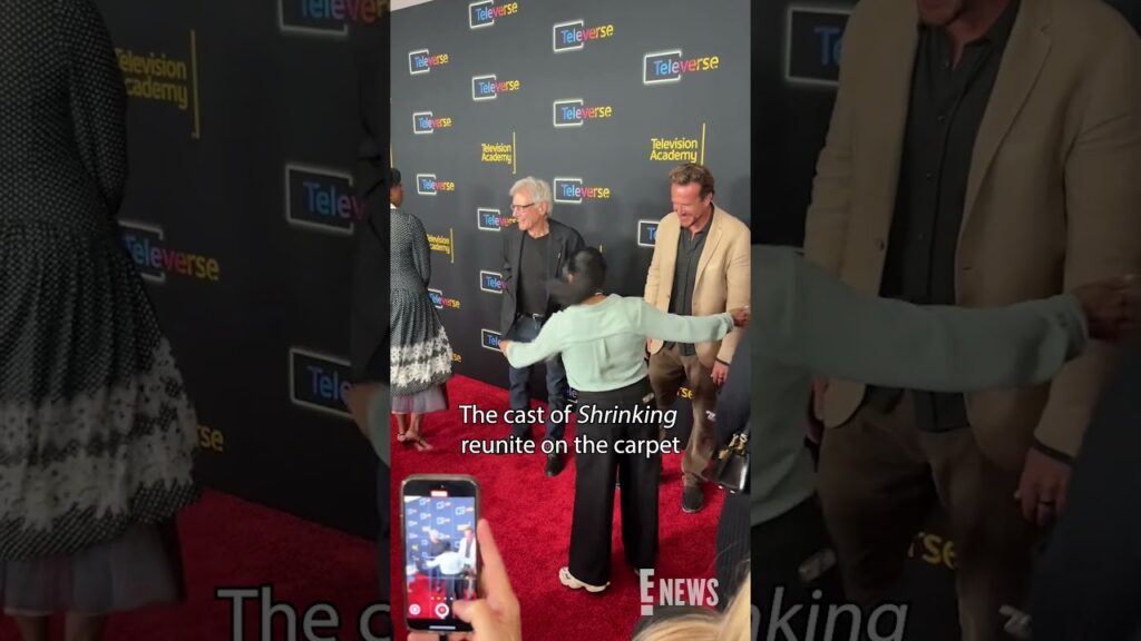 Jessica Williams, Harrison Ford, Jason Segel & Michael Urie attend the Apple TV+ "Shrinking" Panel.