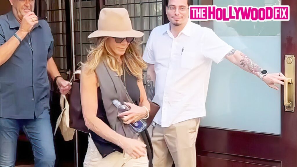 Jennifer Aniston & New Boyfriend Jim Curtis Are Seen Checking Out Of Their Hotel Together In N.Y.