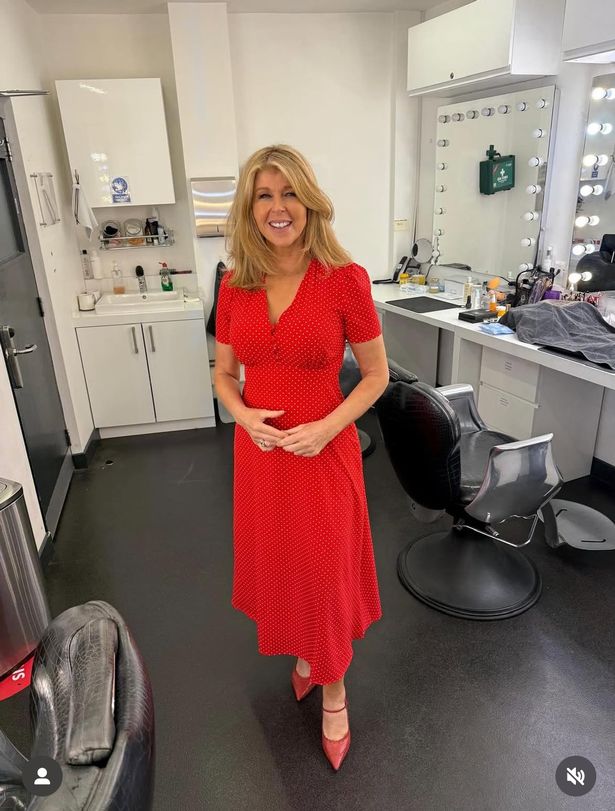 Kate Garraway looks gorgeous in the red polka dot number