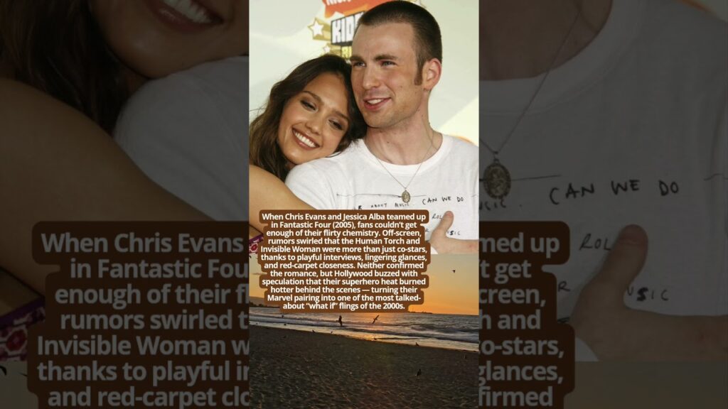 Chris Evans and Jessica Alba Superhero Sparks and Hollywood Gossip #facts #duet  #movie #vintage