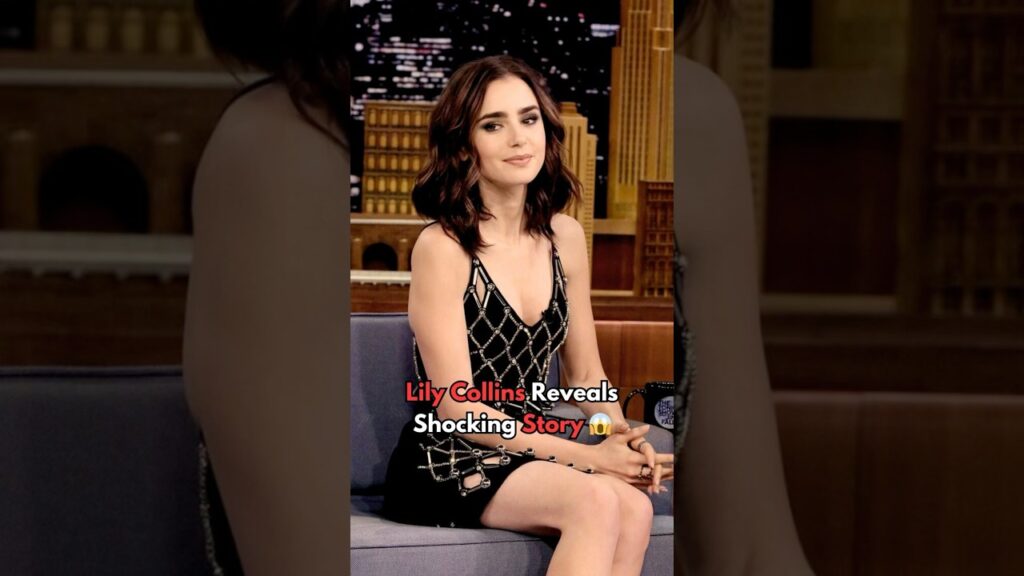How Lily Collins Met Eddie In Her Backyard?🤣Jimmy Fallon #lilycollins #jimmyfallon #hollywood