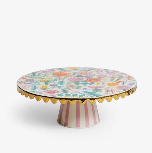 A scallop cake stand