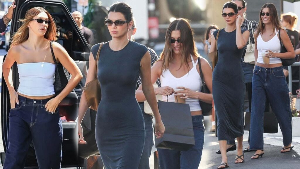 Kendall Jenner and Hailey Bieber enjoying day out in Brentwood😘