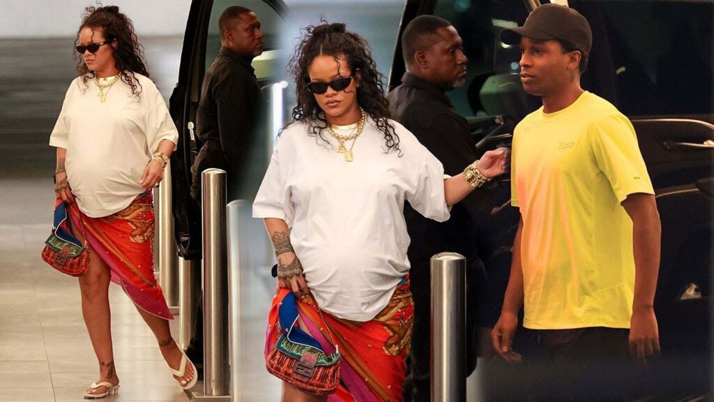 Pregnant Rihanna and Asap Rocky stepped out in Beverly Hills as due date approaches