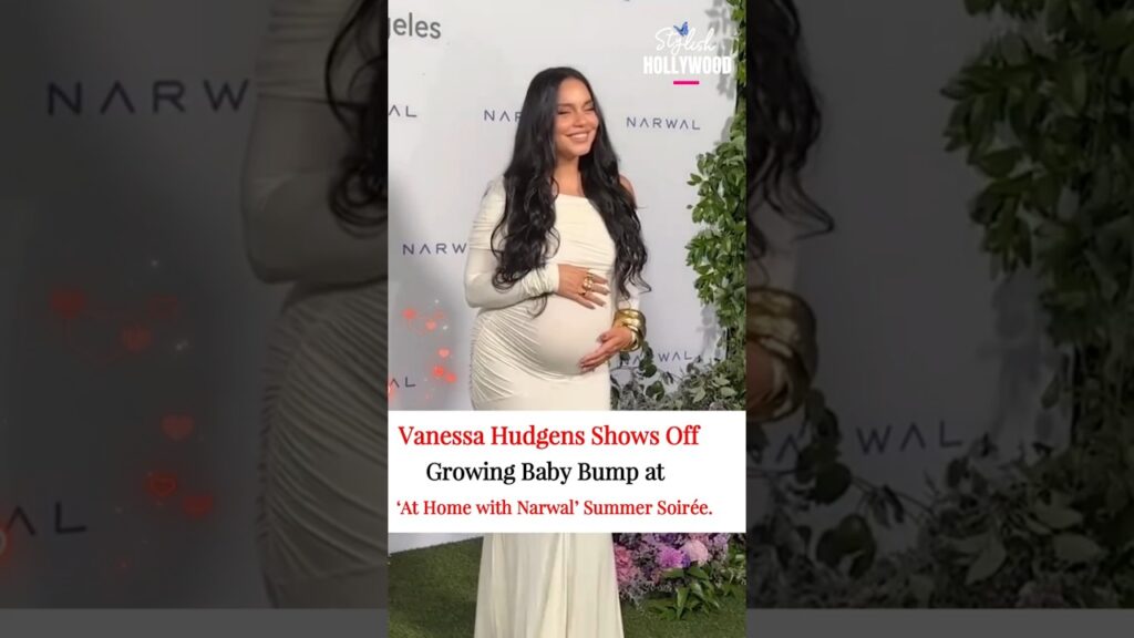 Vanessa Hudgens Shows Off Growing Baby Bump at ‘At Home with Narwal’ Summer Soirée.#VanessaHudgens
