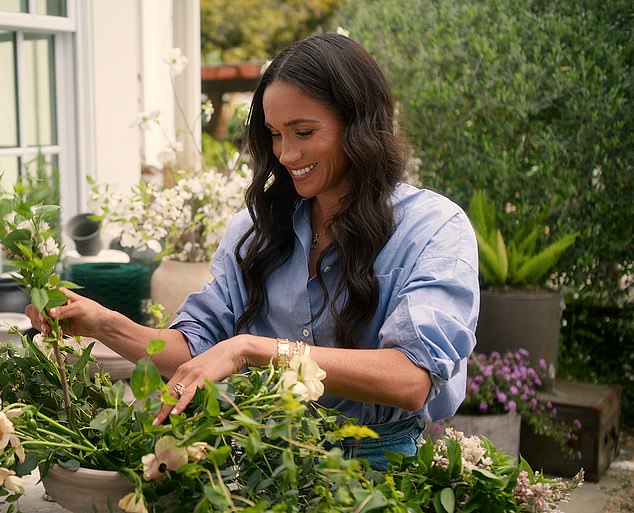 With Love, Meghan. (L to R) Meghan, Duchess of Sussex in episode 106 of With Love, Meghan. Cr. Courtesy of Netflix © 2025