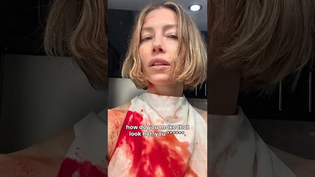 Jessica Biel scared her sons on FaceTime covered in blood! Jessica Biel scared her sons on FaceTime covered in blood!