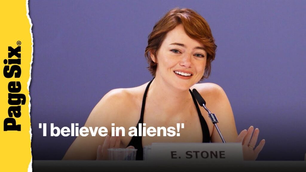 Emma Stone says she believes in aliens at Venice International Film Festival Emma Stone says she believes in aliens at Venice International Film Festival