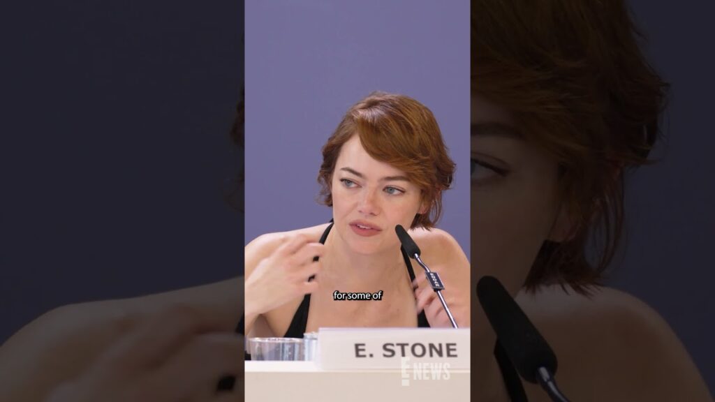 Emma Stone talks about shaving her hair for her role in “Bugonia”. Emma Stone talks about shaving her hair for her role in "Bugonia".