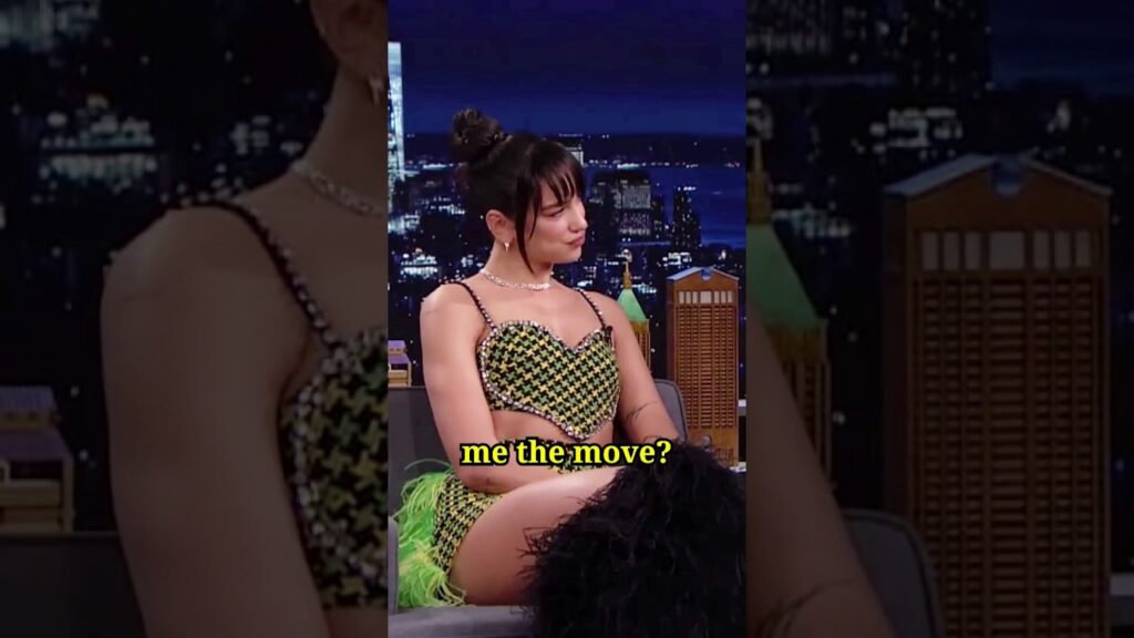 Dua Lipa 🥰 Shows Her New Dance 💃 Move . Dua Lipa with Jimmy fallon.#shorts #jimmyfallon#dualipa