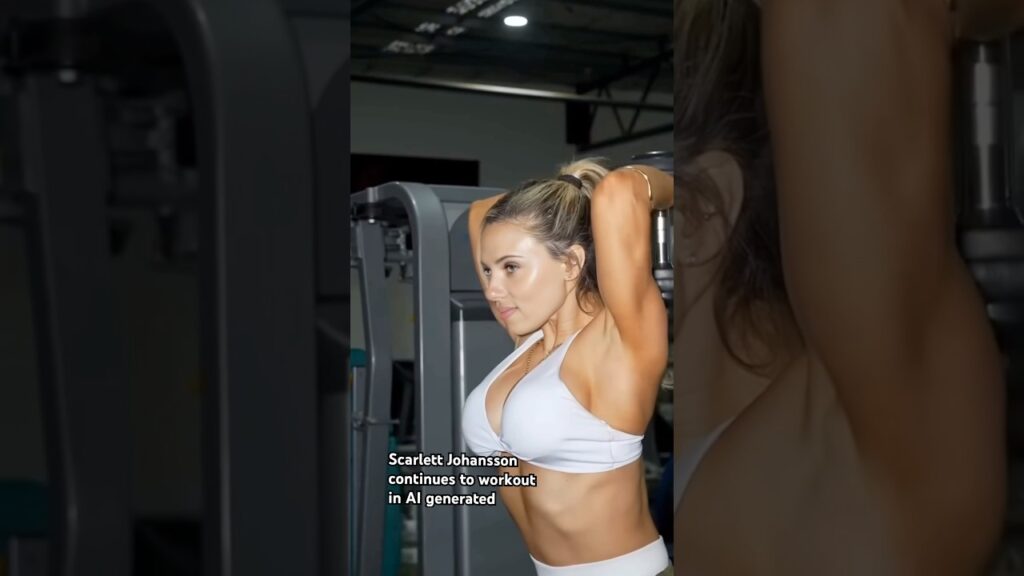 Scarlett Johansson continues to workout in AI generated #shorts #workout #girlsworkout #ai Scarlett Johansson continues to workout in AI generated #shorts #workout #girlsworkout #ai