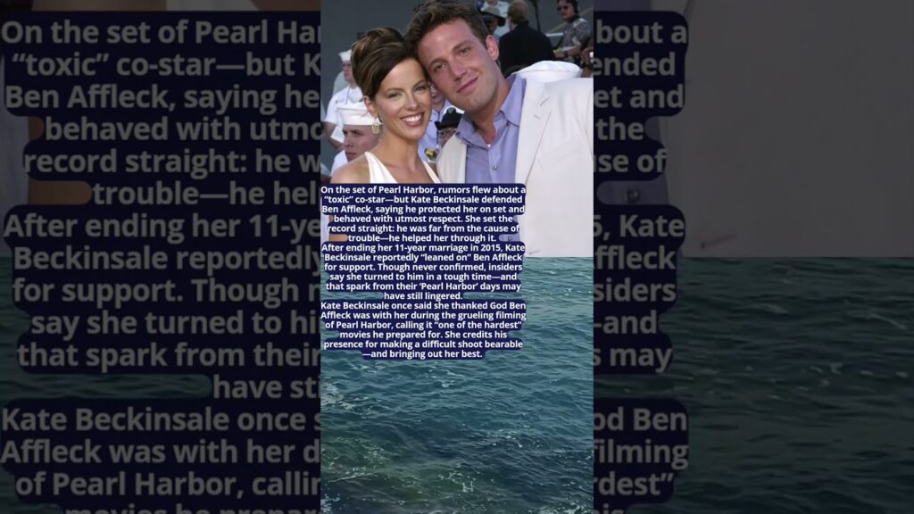 Kate Beckinsale Says Ben Affleck Protected Her on Pearl Harbor #facts #love  #movie #hollywood