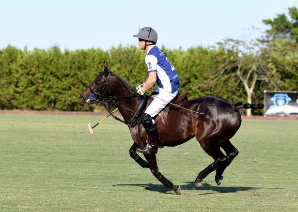 Prince Harry playing polo