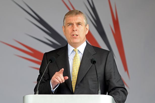 NORTHAMPTON, ENGLAND - APRIL 29:  HRH Prince Andrew, The Duke of York speaks during the launch of the new Grand Prix circuit at Silverstone on April 29, 2010 in Northampton, England.  (Photo by Mark Thompson/Getty Images for Santander)
