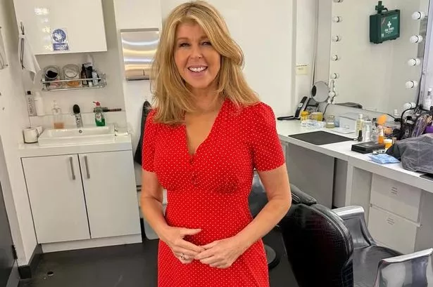 Kate Garraway looks gorgeous in the red polka dot number