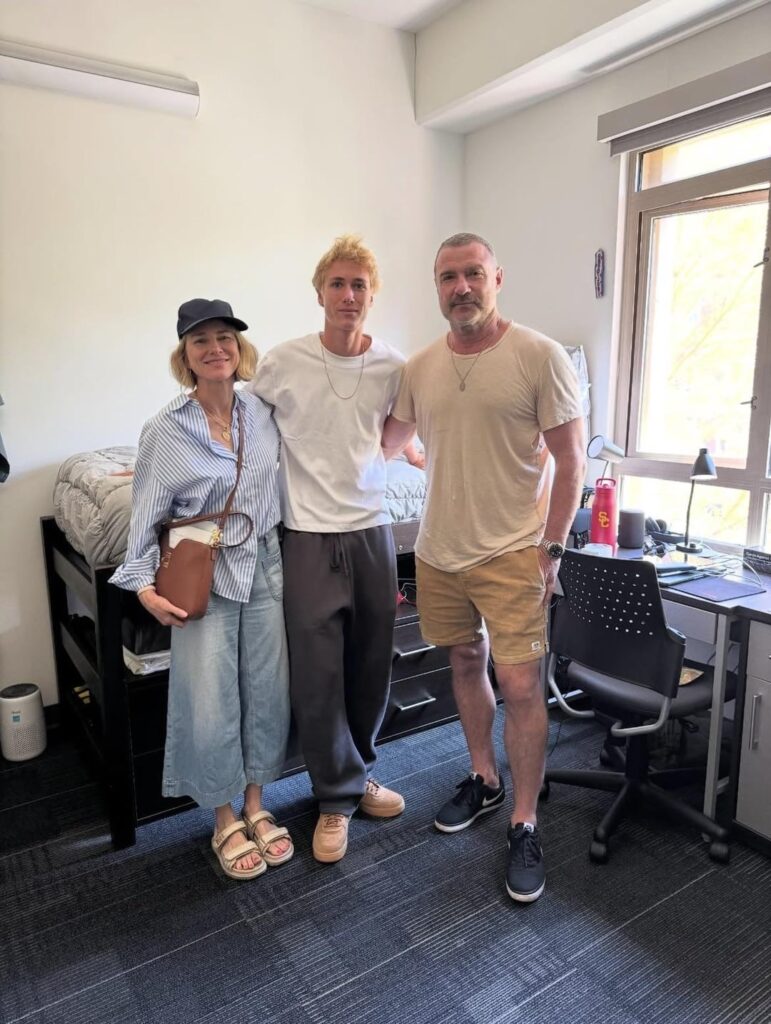 Naomi Watts shares photos as she and Liev Schreiber move their son Sasha into college