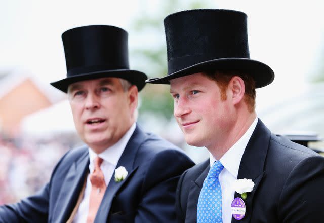 Getty Prince Andrew and Prince Harry in 2014